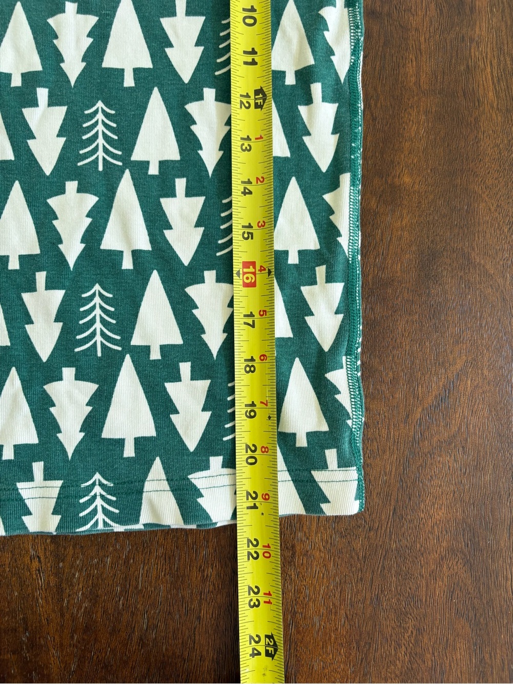 Hanna Andersson Organic Pajamas Size 160 US 14 Green Holiday Christmas Tree - Picture 9 of 9